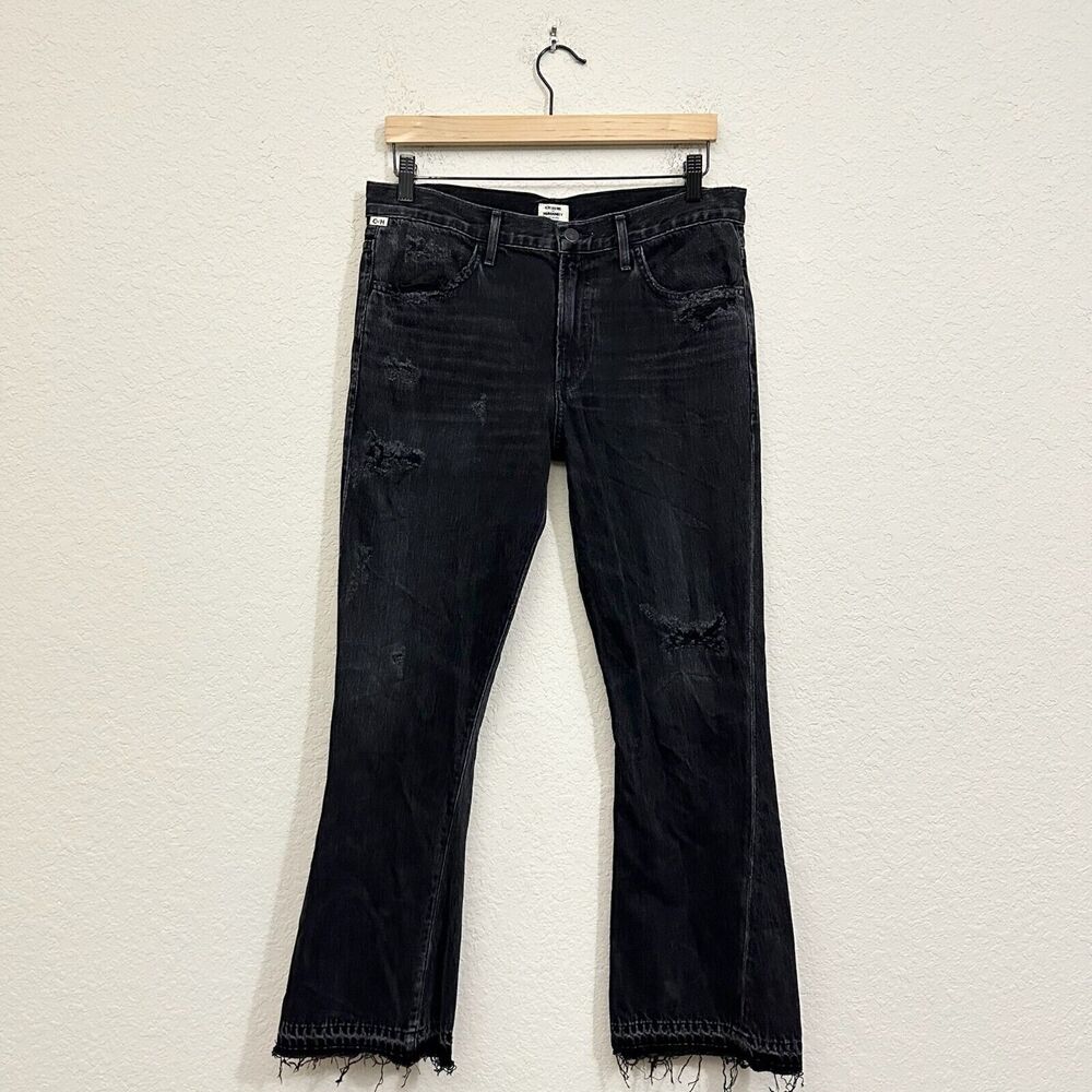 CITIZENS OF HUMANITY COH Sasha Twist Flare Crop Jeans Low Slung Flare